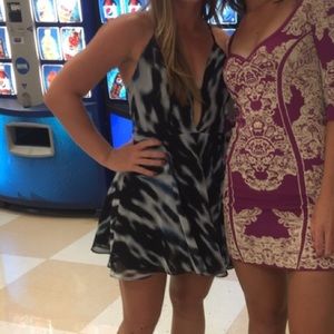 Open back mini dress